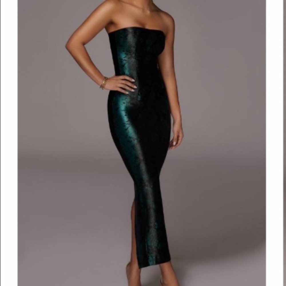JLUXE Bianca Snakeskin Dress